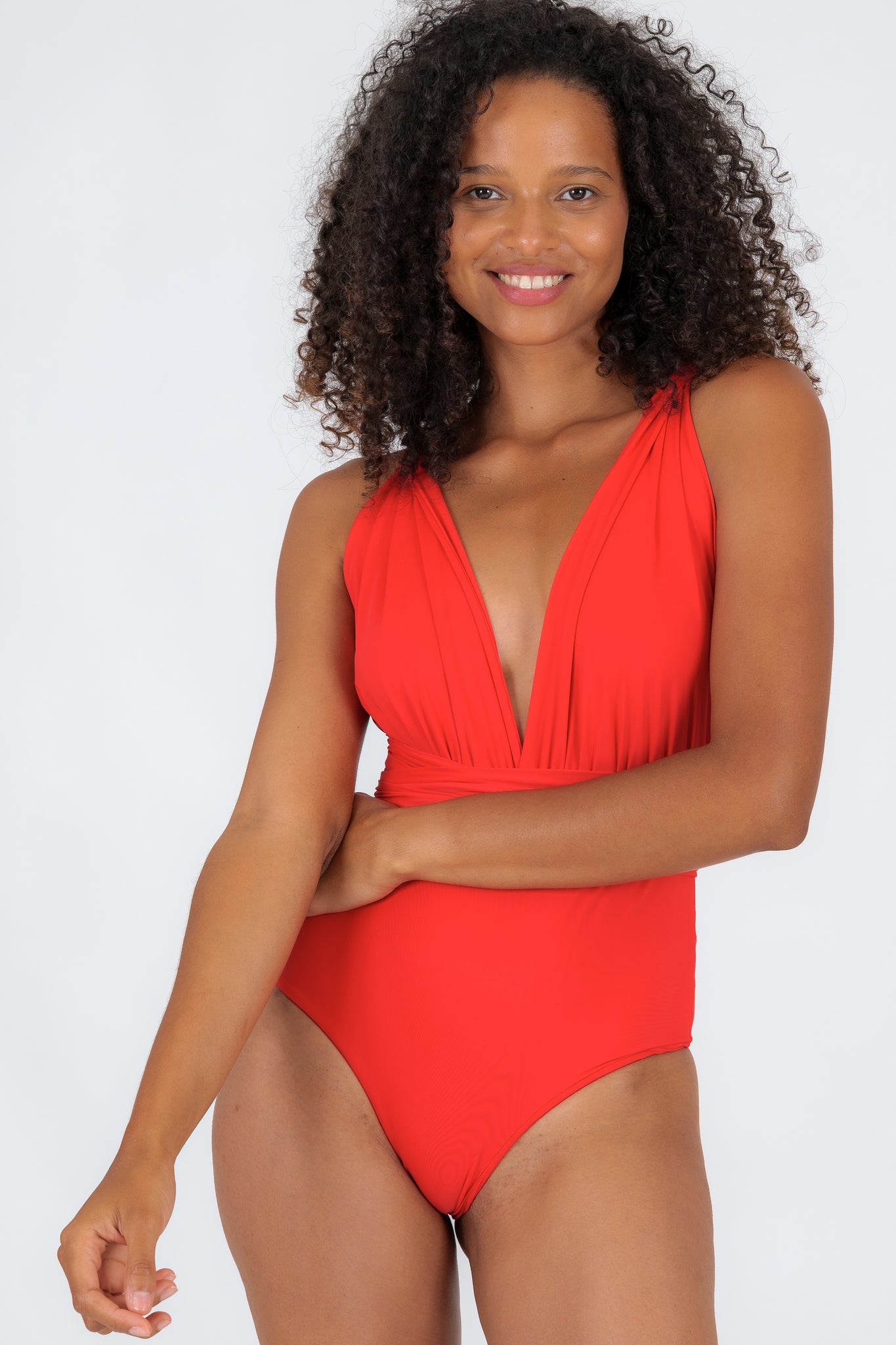 Orders maillot une pièce rouge